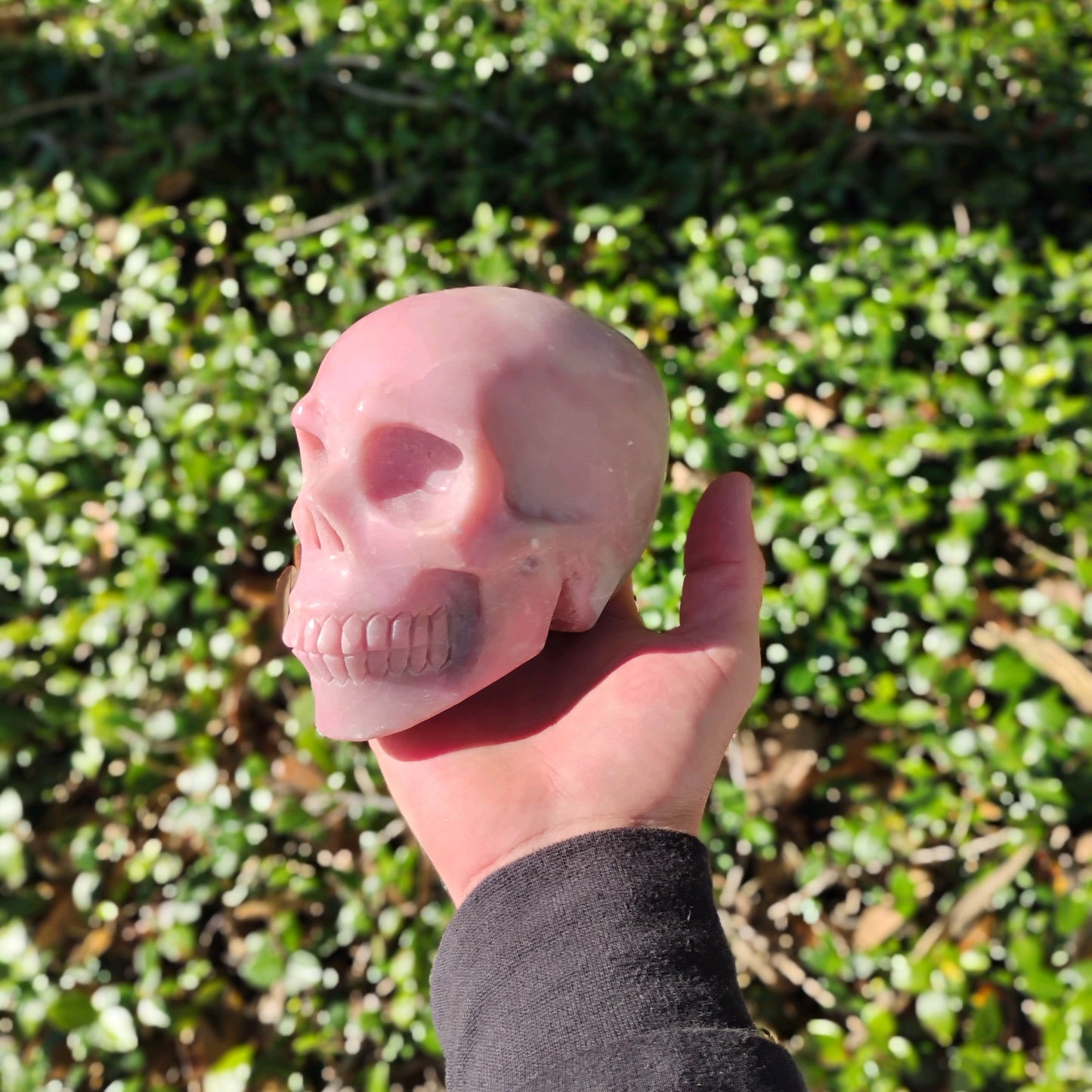 Pink Opal Skull