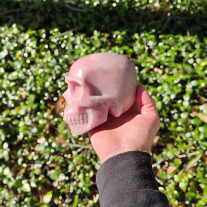 Pink Opal Skull