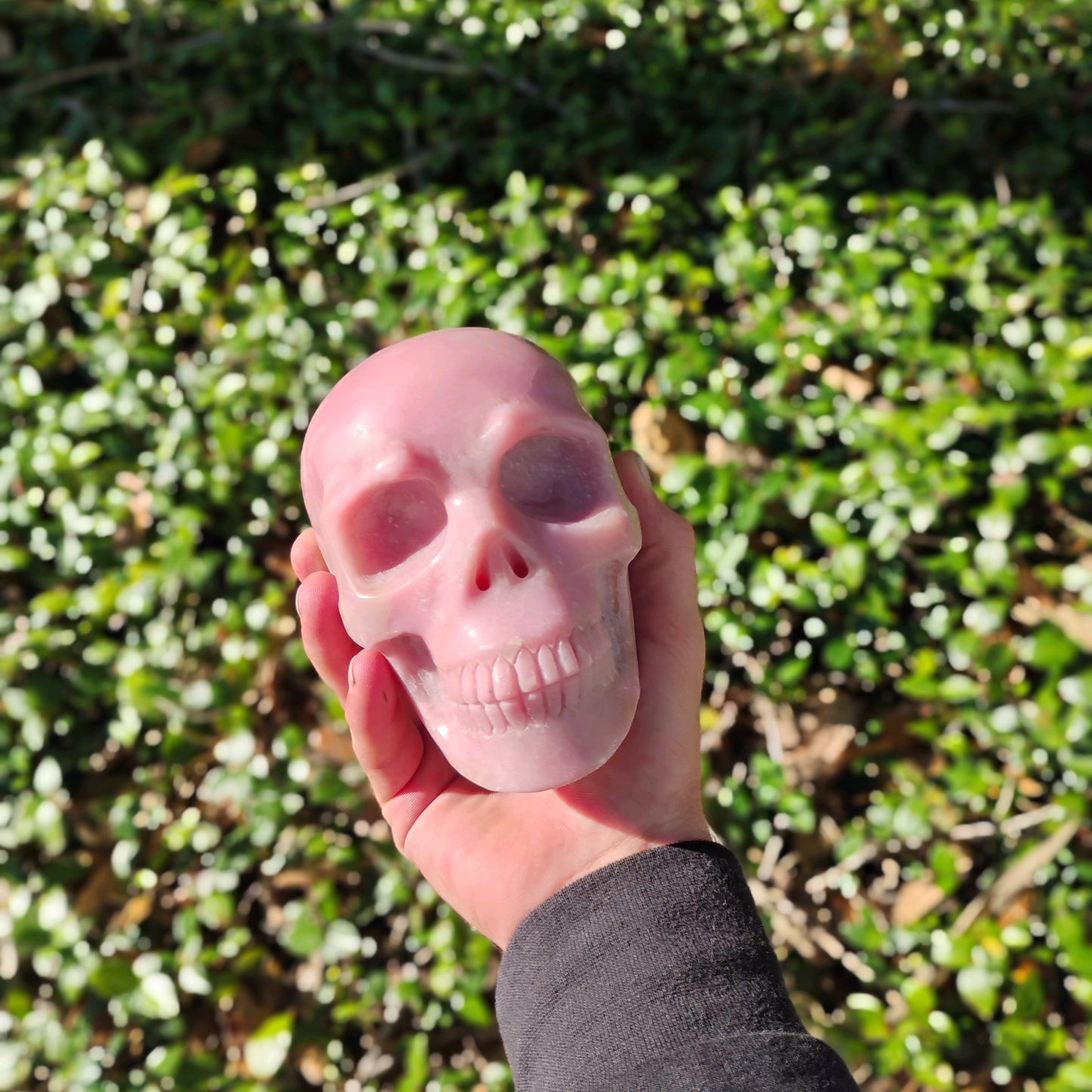 Pink Opal Skull