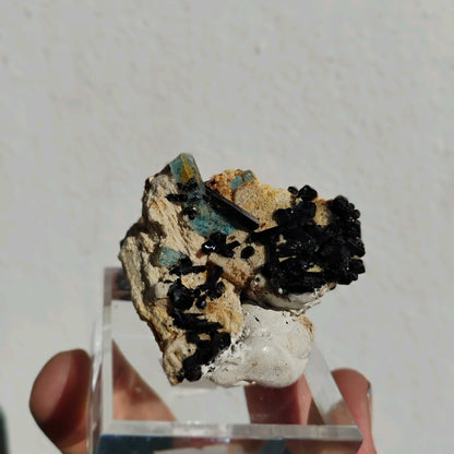 Aqua Marine and Black Tourmaline