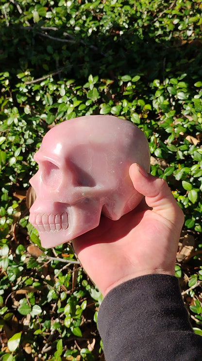 Pink Opal Skull